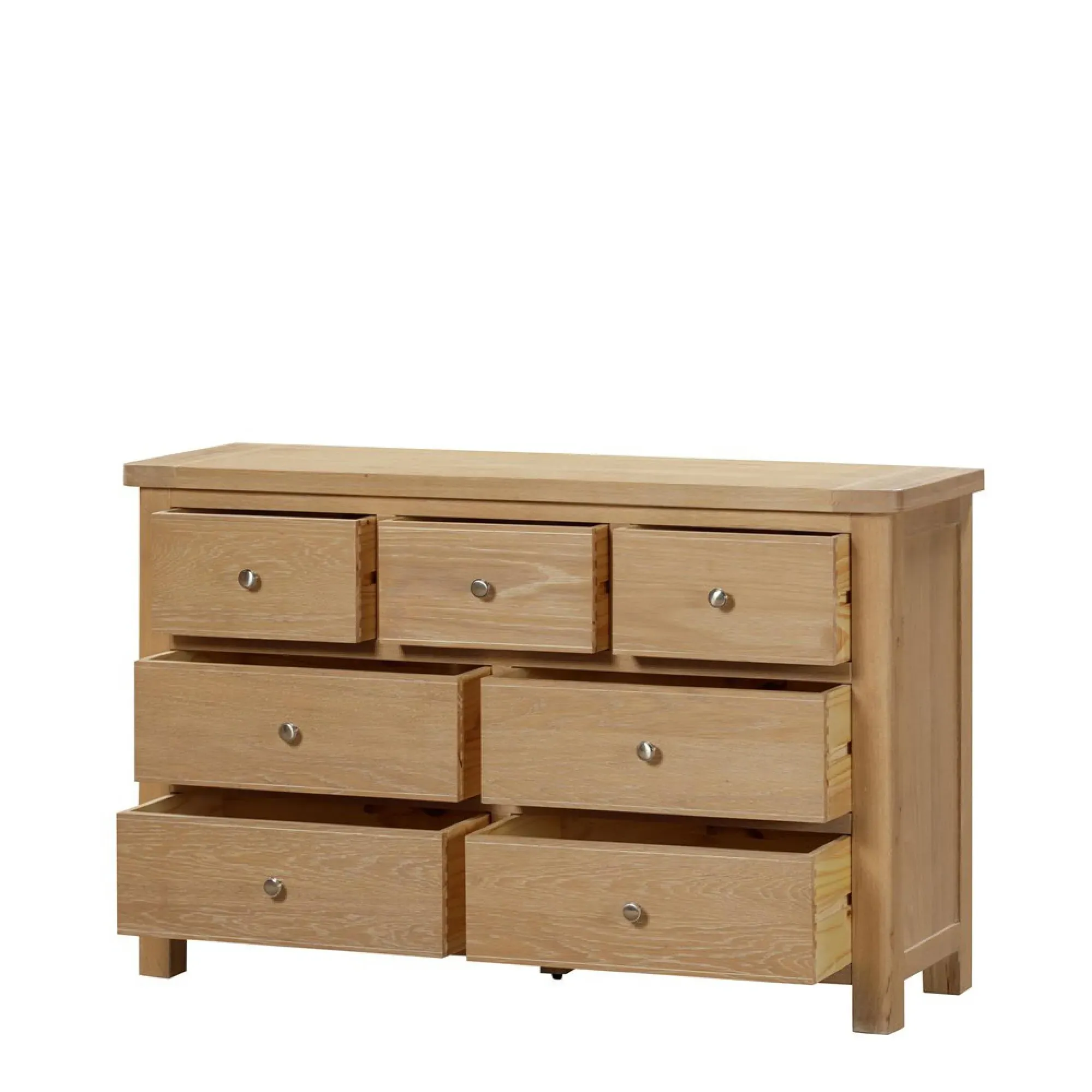 Hayley Wide Chest of Drawers - Oak
