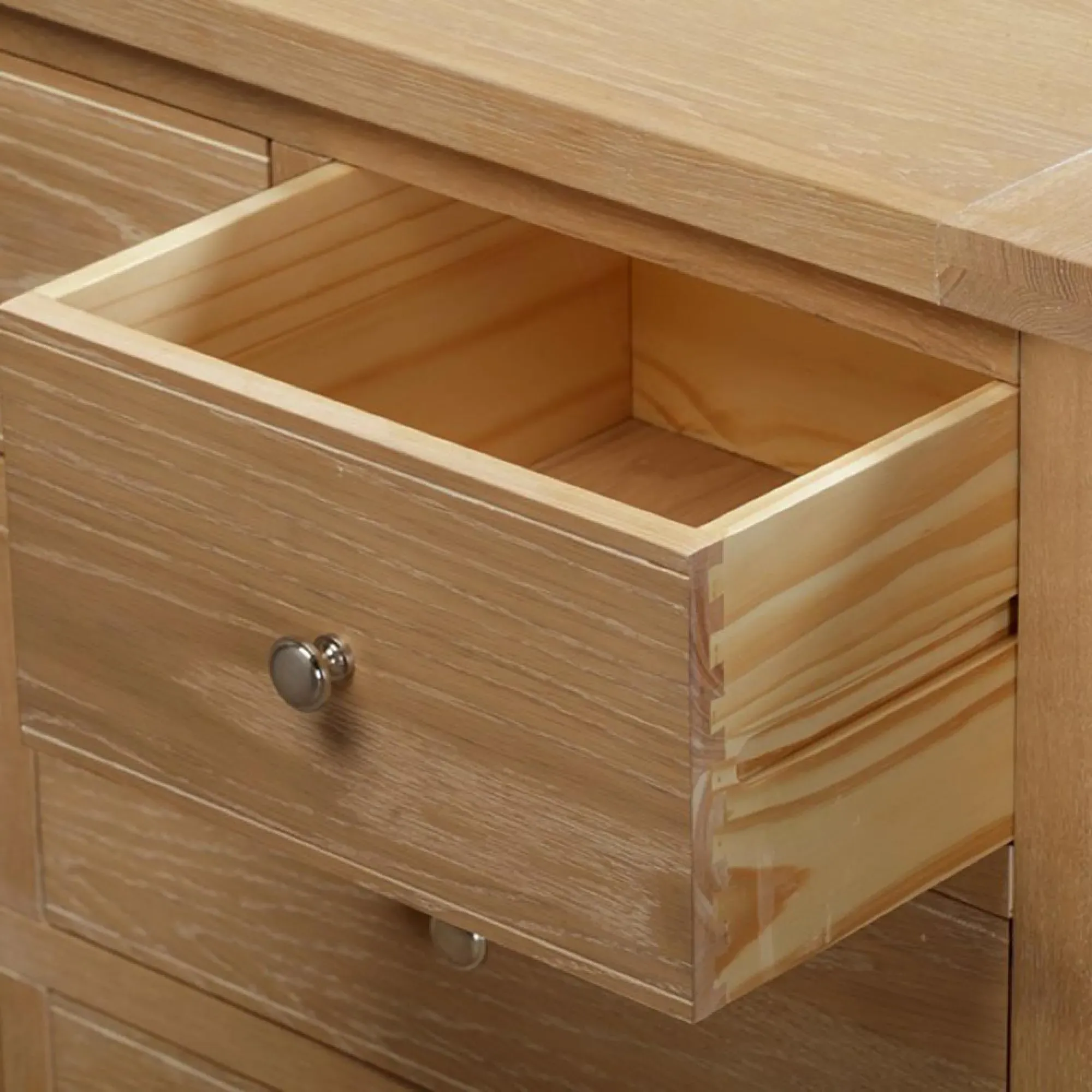 Hayley Wide Chest of Drawers - Oak