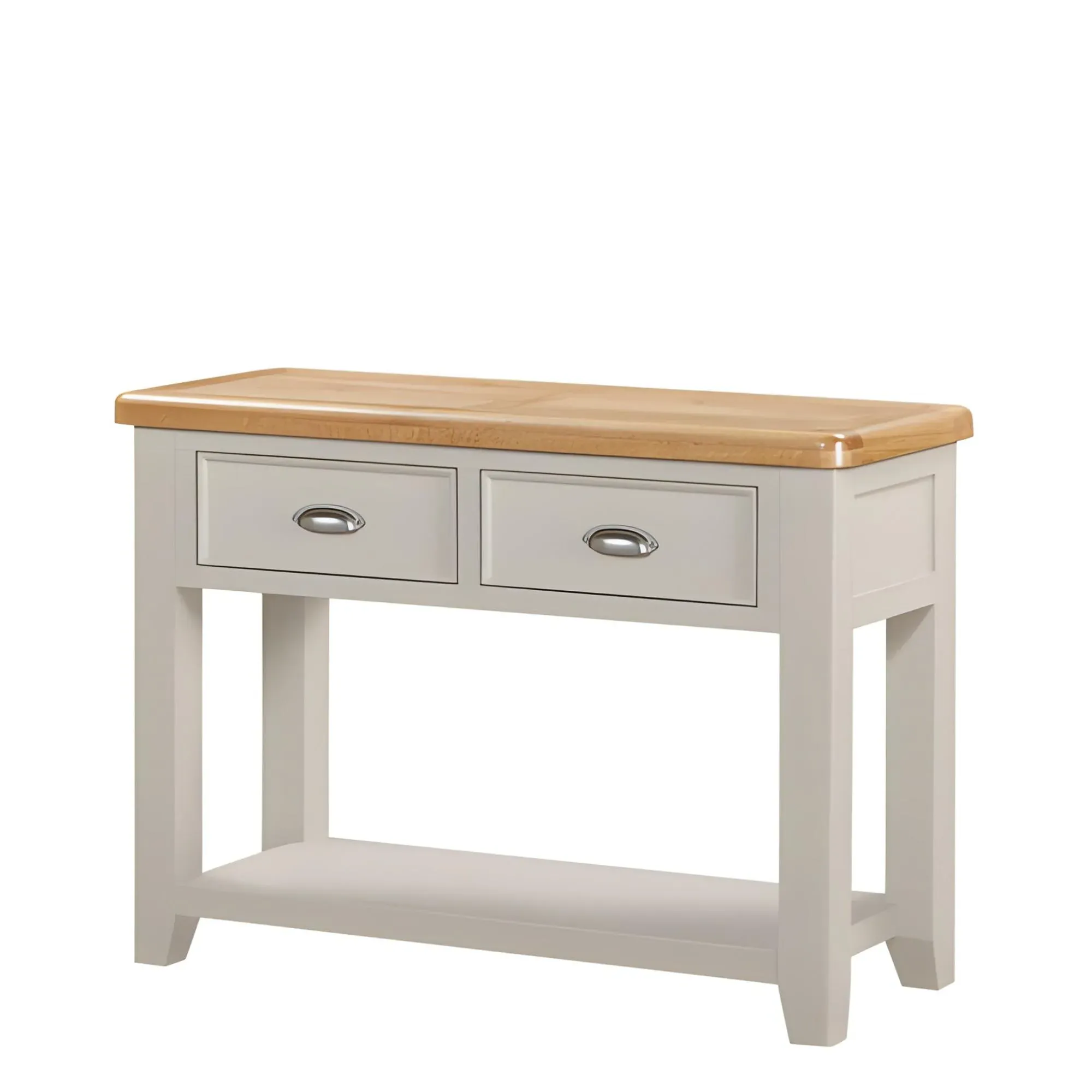 Janelle 2 Drawer Console Table - Grey, Oak