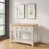 Janelle 2 Drawer Console Table - Grey, Oak