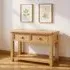 Janelle 2 Drawer Console Table - Rustic Oak