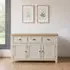 Janelle 3 Door Medium Sideboard - Grey, Oak