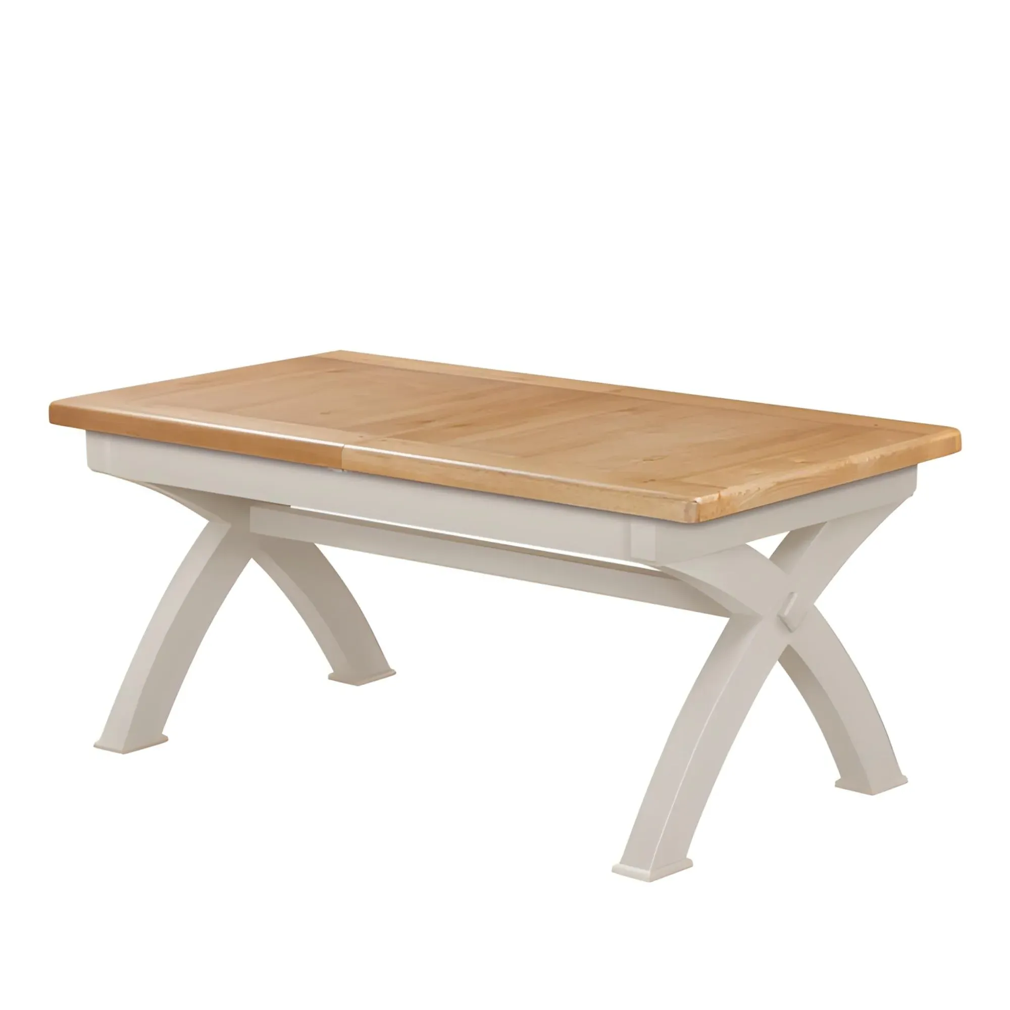 Janelle 6-10 Seater Extending Dining Table with Cross Legs - Grey