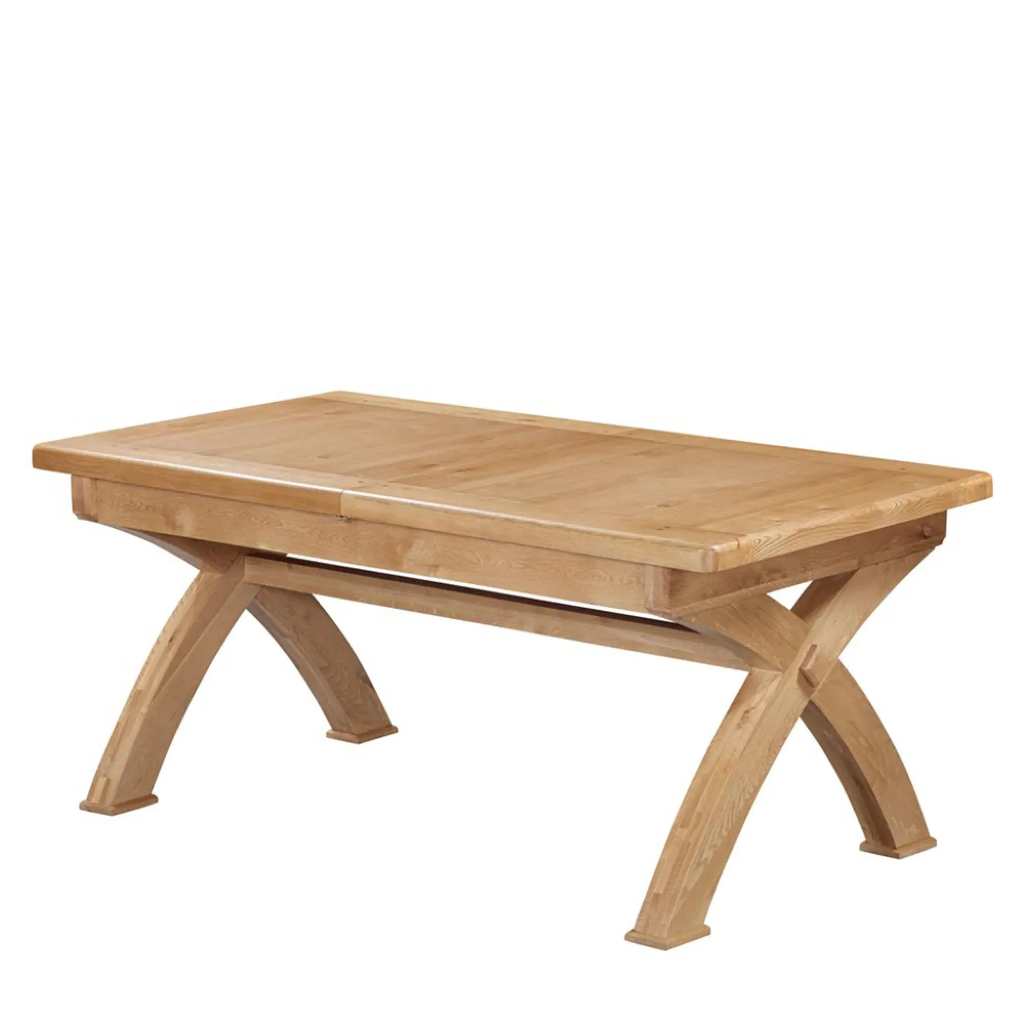 Janelle 6-10 Seater Extending Dining Table with Cross Legs - Oak