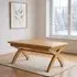 Janelle 6-10 Seater Extending Dining Table with Cross Legs - Oak