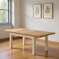 Janelle 6-8 Seater Butterfly Extending Dining Table - Grey, Oak