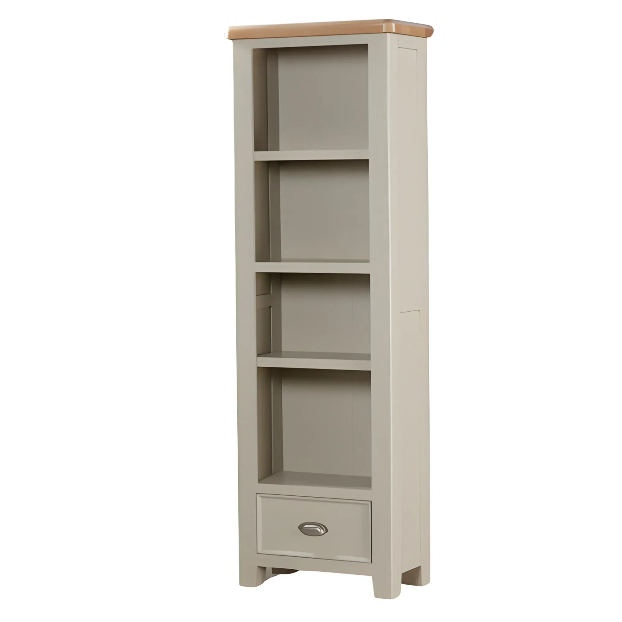 Janelle Narrow Bookcase - Grey