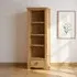 Janelle Narrow Bookcase - Rustic Oak
