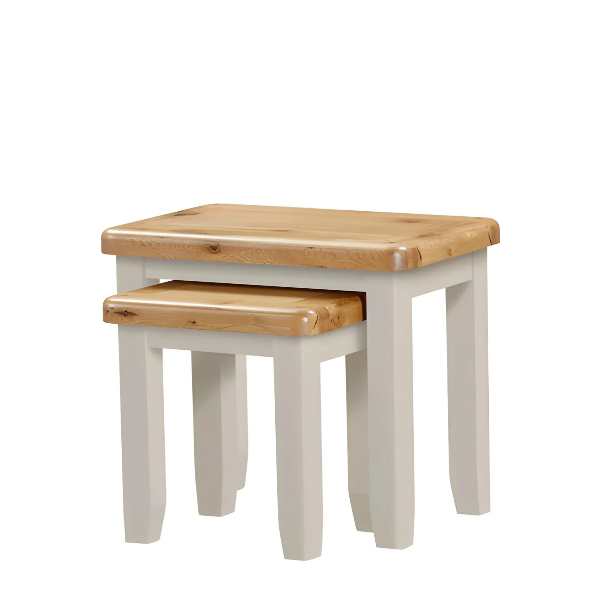 Janelle Nest of 2 Tables - Grey, Oak