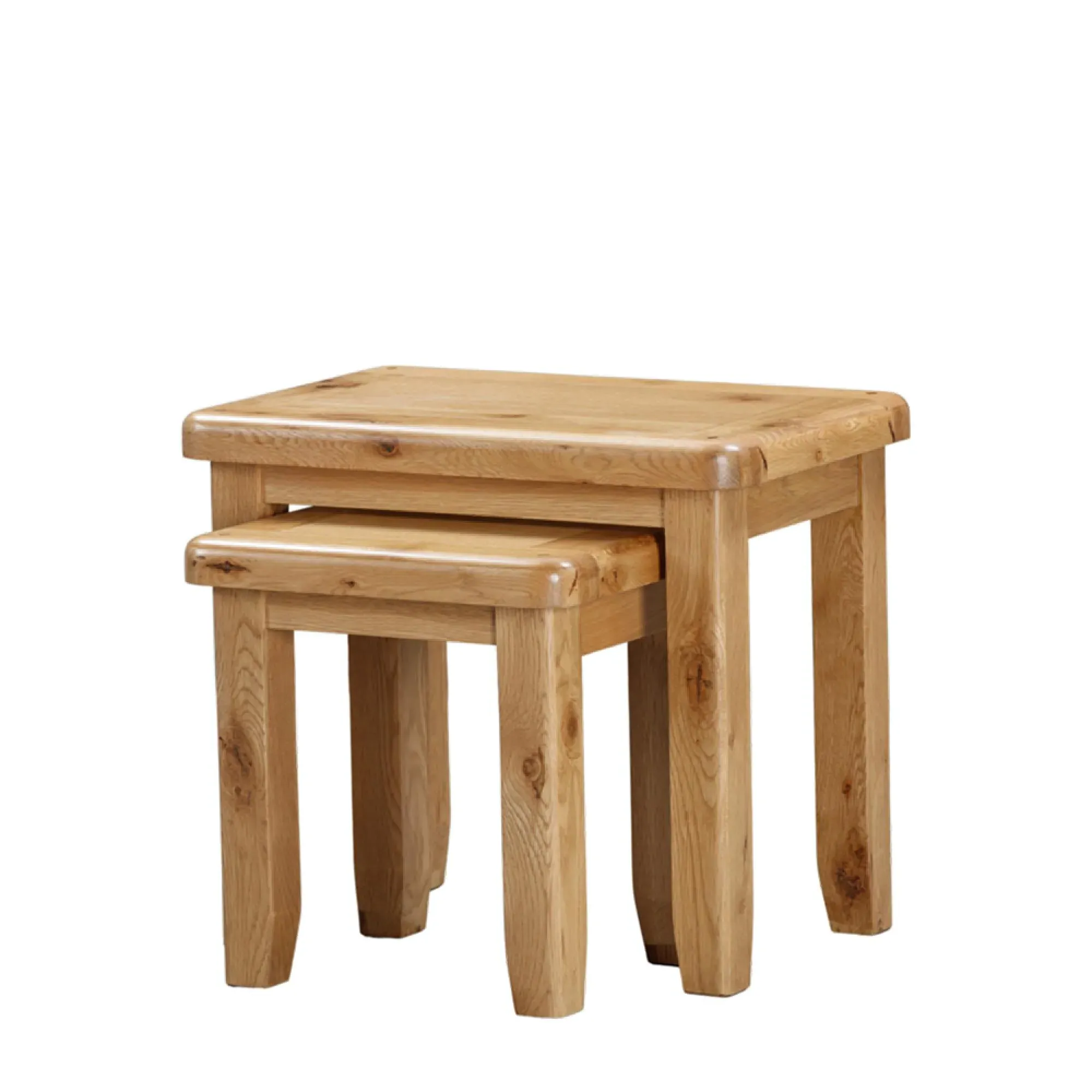 Janelle Nest of 2 Tables - Rustic Oak