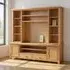 Janelle TV Unit with Bookcase - Rustic Oak
