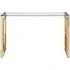 Allure Console Table - Gold, Glass