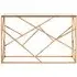 Allure Console Table - Rose Gold, Glass