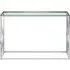 Allure Console Table - Silver, Glass