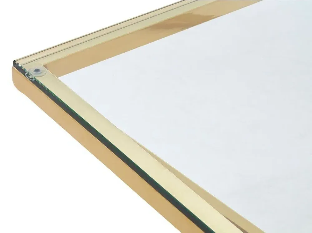 Allure Glass Coffee Table - Champagne Gold