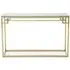 Allure Glass Console Table - Brushed Gold