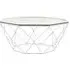 Allure Octagonal Coffee Table - Chrome, Glass