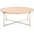 Allure Round Coffee Table - Rose Gold, Glass