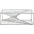 Amella Glass Coffee Table - Silver