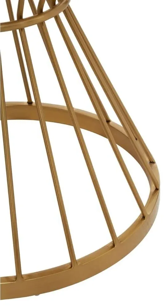 Anzio 2-Seater Round Dining Table with Hourglass Base - White, Marble