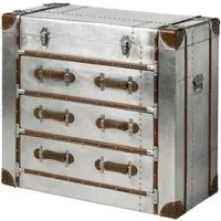 Avro 3 Drawer Cabinet - Silver, Aluminium