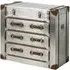 Avro 3 Drawer Cabinet - Silver, Aluminium