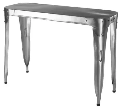 Avro Console Table - Silver, Aluminium