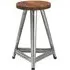Avro Round Stool - Silver, Aluminium