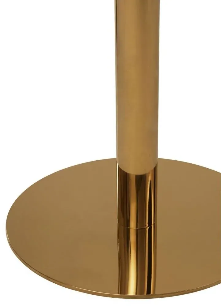 Azalea 2-Seater Round Dining Table - White, Marble