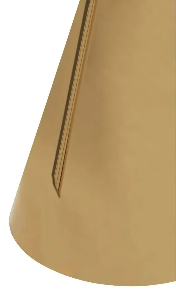 Azalea 2-Seater Round Dining Table with Cone Base - White, Marble