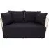 Azalea 2-Seater Sofa - Black, Fabric