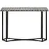 Black Bone Geometric Inlay Console Table - Black