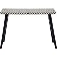 Black Bone Inlay Console Table - Black