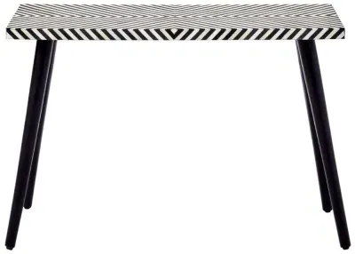 Black Bone Inlay Console Table - Black image