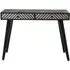 Boho 2 Drawer Console Table - Black