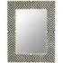Boho Bone Inlay Wall Mirror - Black