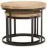Boho Round Nest of 2 Tables - Natural, Mango Wood