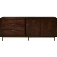 Brando 2 Door Extra Large Sideboard - Dark Brown