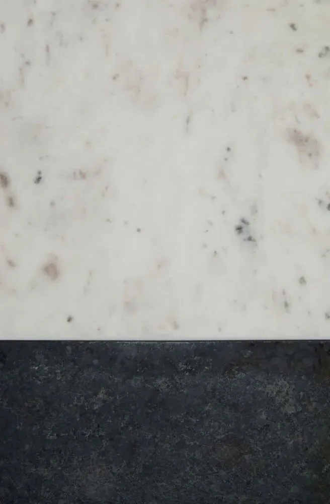 Corra Console Table - Black and White, Marble