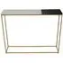 Corra Console Table - Black and White, Marble