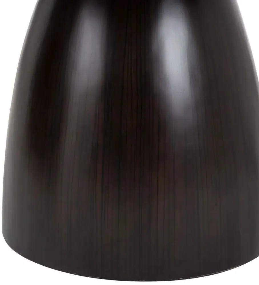 Gabo 4-Seater Round Dining Table with Black Base - Natural, Wood