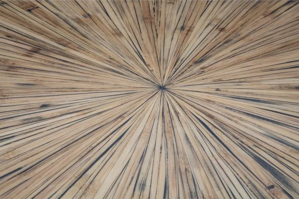 Gabo 4-Seater Round Pedestal Dining Table - Dark Ebony, Bamboo