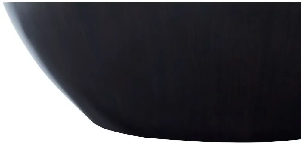 Gabo Parquet Console Table with Black Base - Natural, Wood