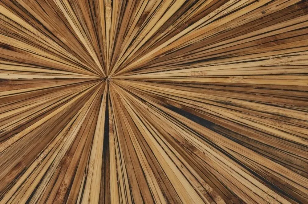 Gabo Small Round Drum Coffee Table - Natural, Parquet Wood