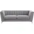 Hansa 3-Seater Sofa - Grey, Velvet
