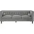 Helia 3-Seater Sofa - Grey, Velvet