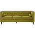 Helia 3-Seater Sofa - Olive, Velvet