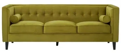 Helia 3-Seater Sofa - Olive, Velvet