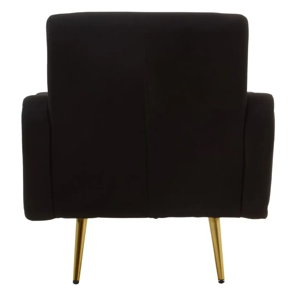Holli Armchair - Black, Fabric