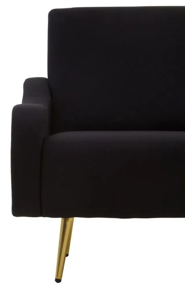 Holli Armchair - Black, Fabric
